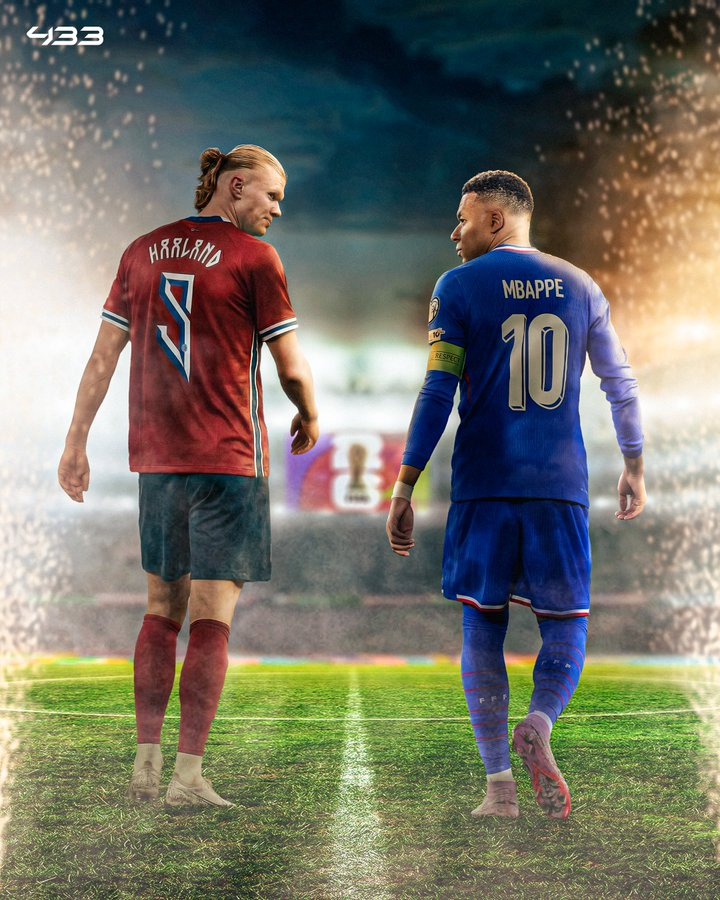 Erling Haaland vs Kylian Mbappe